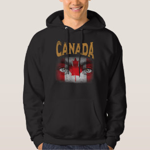 Veste À Capuche Drapeau canadien de football