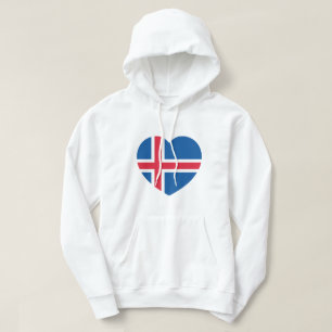 Veste À Capuche Drapeau cardiaque islandais
