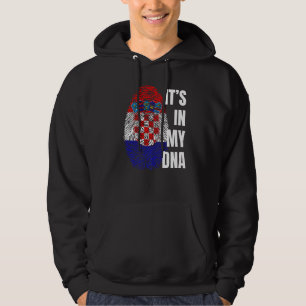 Veste À Capuche Drapeau croate empreintes digitales Croatie