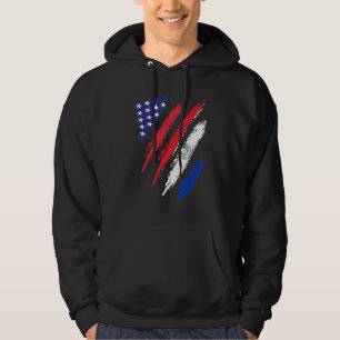 Veste À Capuche Drapeau cultivé américain Paraguay patrimoine patr