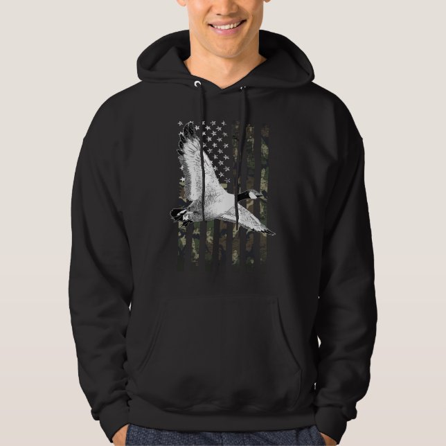 Veste À Capuche Drapeau de camouflage pour chasse aux oies (au dos (Devant)
