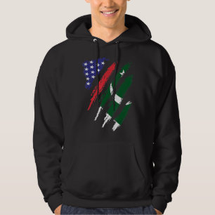 Veste À Capuche Drapeau de croissance Pakistan Amérique USA Patrio
