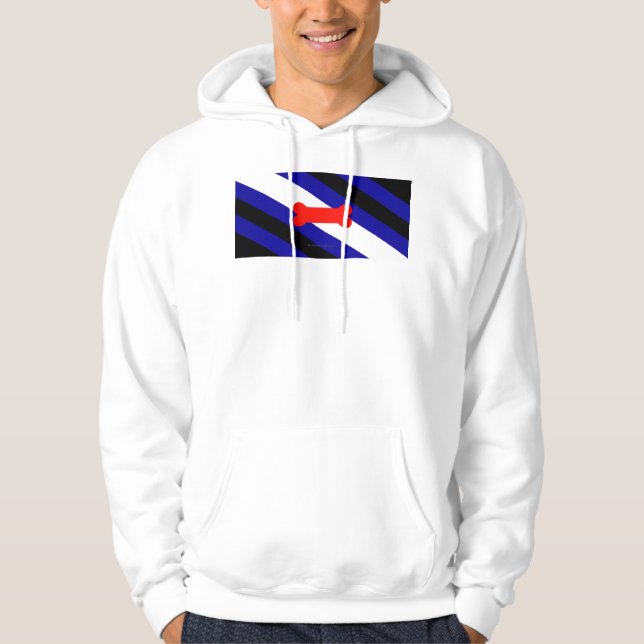 Veste À Capuche Drapeau de fierté de jeu de chiots de SlipperyJoe  (Devant)