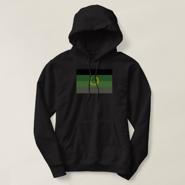 Veste À Capuche Drapeau de fierté de l'uniforme militaire (Design devant)