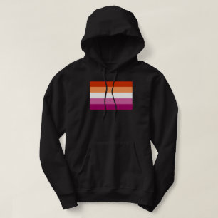 Veste À Capuche Drapeau de fierté lesbienne (5 bandes)