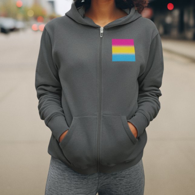 Veste À Capuche Drapeau de fierté pansexuelle à dégradé – Drapeau  (Créateur téléchargé)