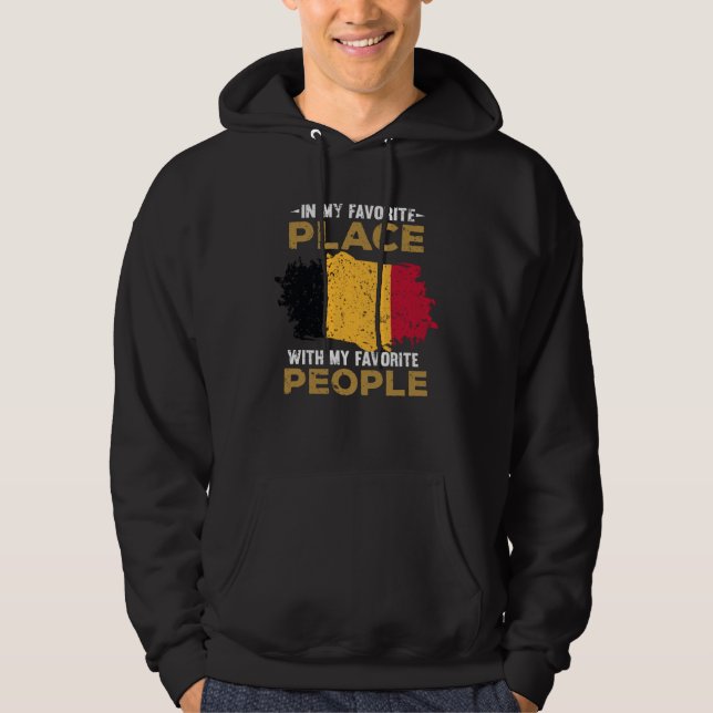 Veste À Capuche Drapeau de la Belgique (Devant)