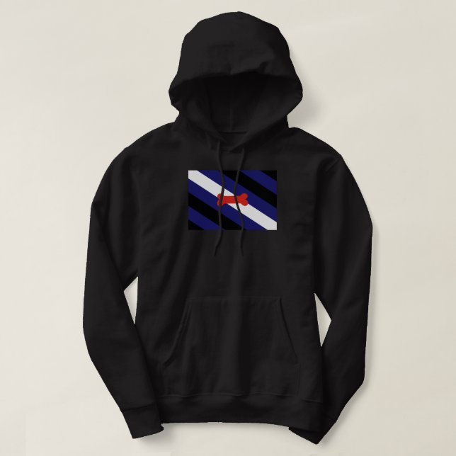 Veste À Capuche Drapeau de la fierté de Puppy Play (Design devant)