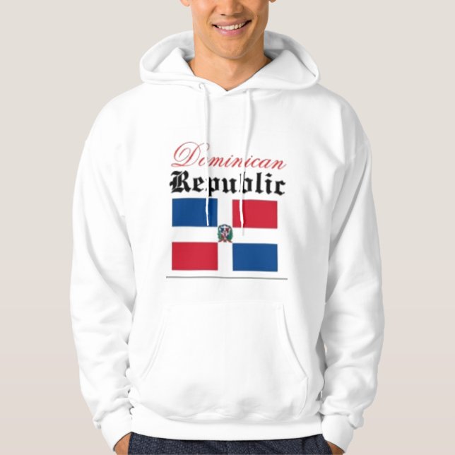 Veste À Capuche Drapeau de la République Dominicaine (Devant)