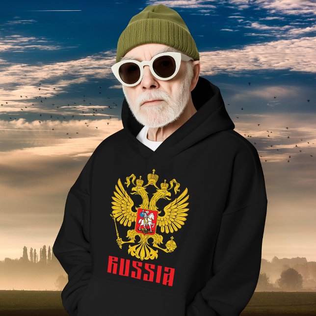 Veste À Capuche Drapeau de la Russie Aigle impériale Russie Orthod (Créateur téléchargé)