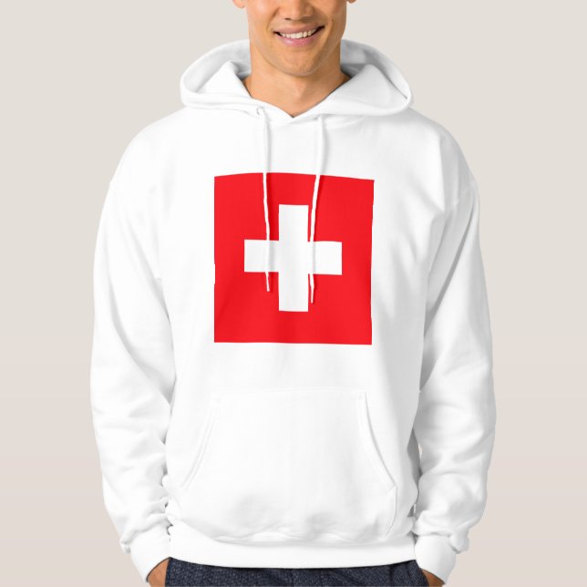 Veste À Capuche Drapeau de la Suisse (Devant)