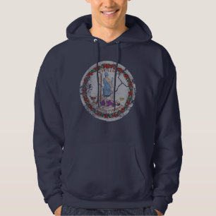 Veste À Capuche Drapeau de la Virginie