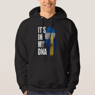 Veste À Capuche Drapeau De L'Adn De La Barbade Et Du Nicaragua