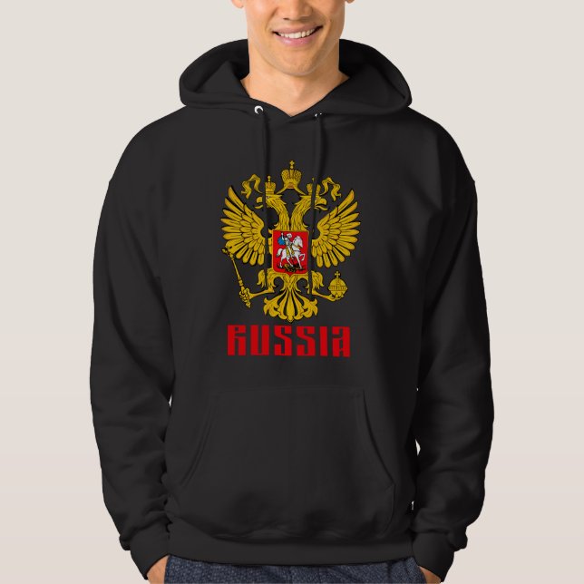 Veste À Capuche Drapeau de l'aigle impérial russe (Devant)