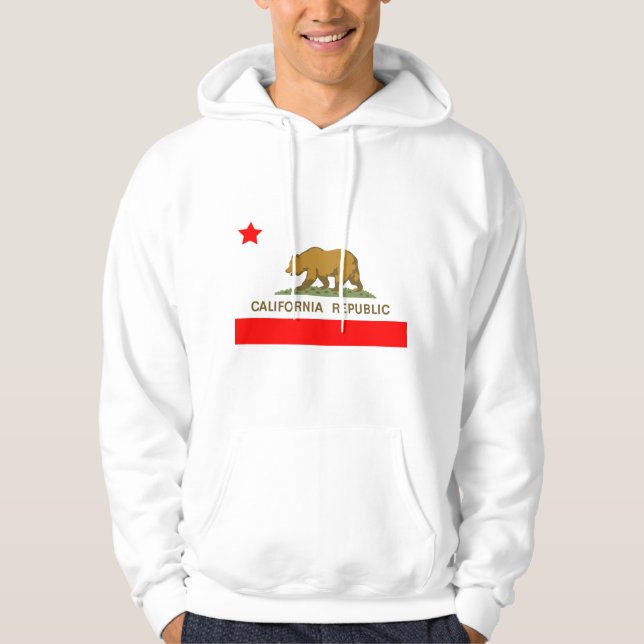 Veste À Capuche Drapeau de l'État de Californie (Devant)