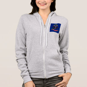 Veste À Capuche Drapeau de l'État du Dakota du Nord