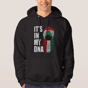 Veste À Capuche Drapeau de l'héritage ADN mixte libanais et koweït