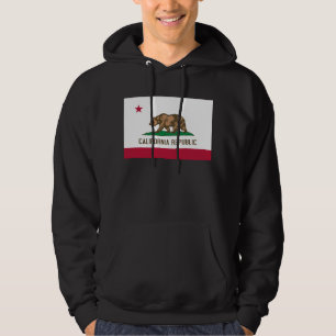 Veste À Capuche Drapeau de l'ours de la République de Californie :