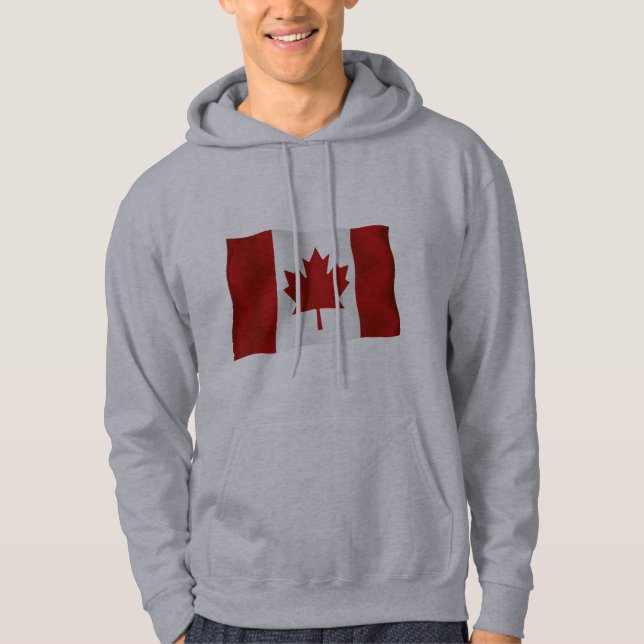 Veste À Capuche Drapeau de l'Unifolié du Canada (Devant)