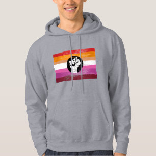 Veste À Capuche Drapeau de protestation peint lesbien