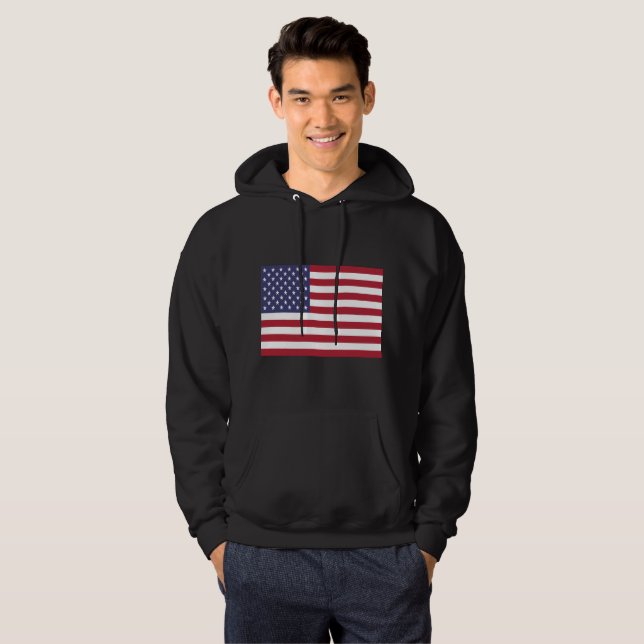 Veste À Capuche Drapeau des États-Unis (Devant entier)