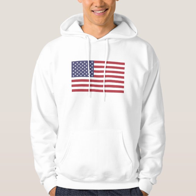 Veste À Capuche Drapeau des États-Unis d'Amérique (Devant)