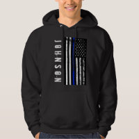 Drapeau des Etats-Unis de style de police affligé
