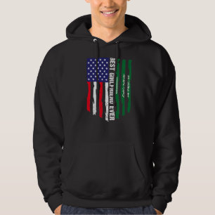 Veste À Capuche Drapeau des États-Unis et drapeau de l'Arabie Saou