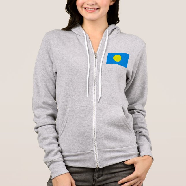 Veste À Capuche Drapeau des Palaos (Devant)