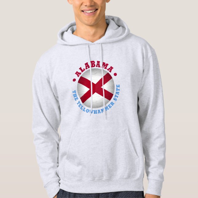 VESTE À CAPUCHE DRAPEAU D'ÉTAT D'ALABAMA (Devant)