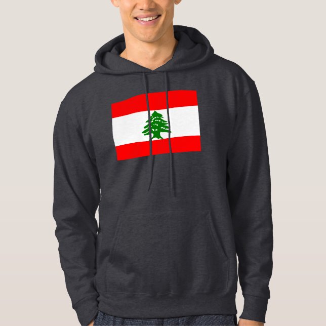 Veste À Capuche Drapeau du Liban (Devant)