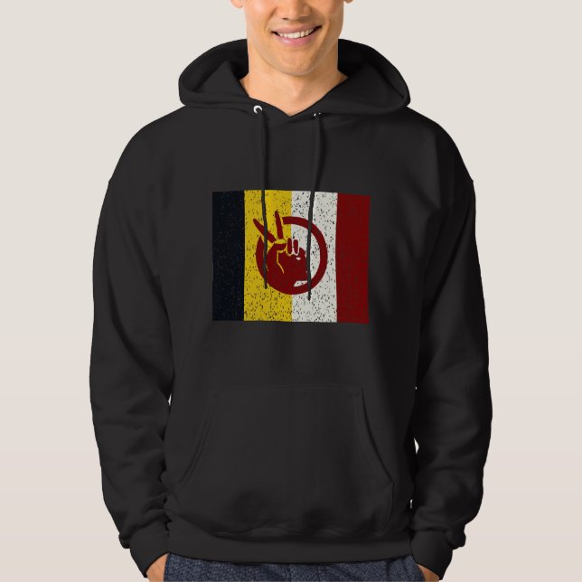 Veste À Capuche drapeau du Mouvement indien américain (Devant)
