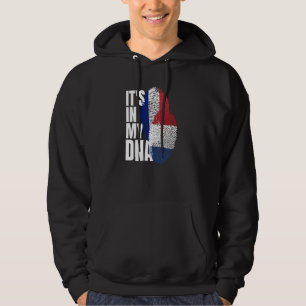 Veste À Capuche Drapeau du patrimoine ADN Mélange Français Et Pays