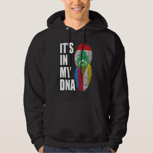 Veste À Capuche Drapeau du patrimoine ADN mixte libanais et comori