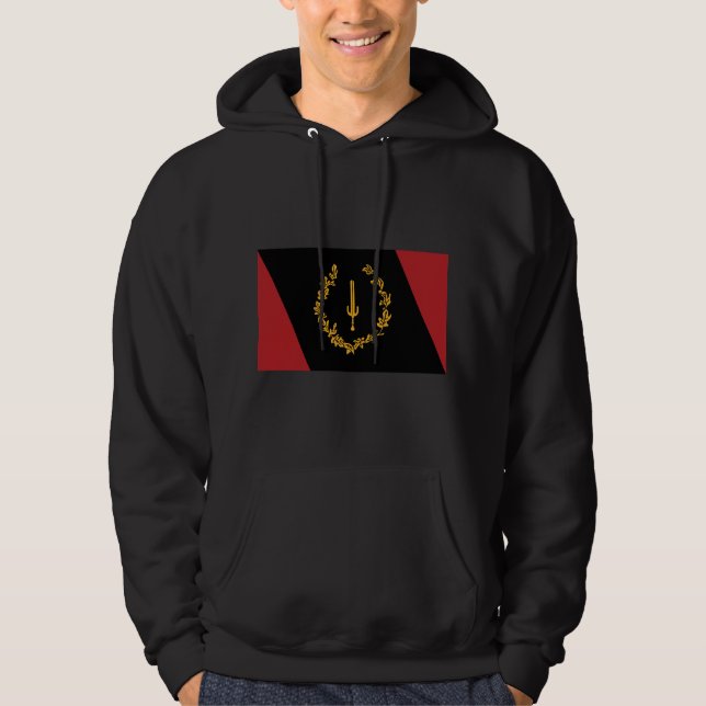 Veste À Capuche Drapeau du patrimoine des Noirs américains (Devant)