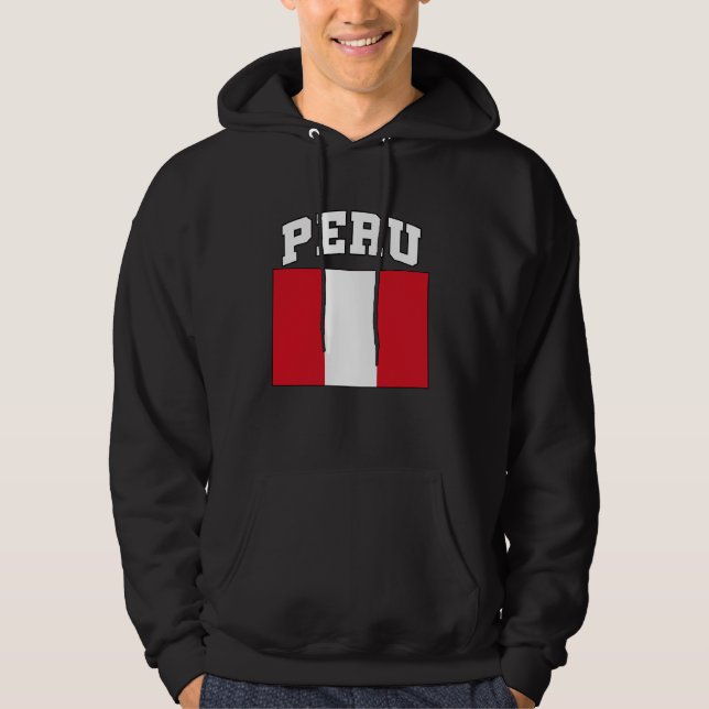Veste À Capuche Drapeau du Pérou Fière diaspora péruvienne Peuple  (Devant)