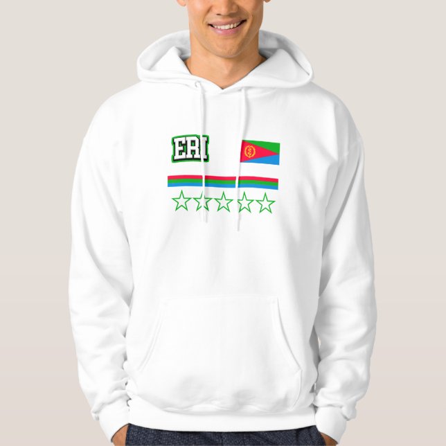 Veste À Capuche Drapeau Érythrée (Devant)