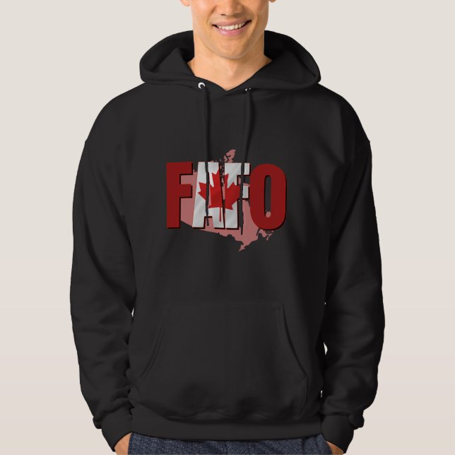Veste À Capuche Drapeau FAFO Canada personnalisé (Devant)