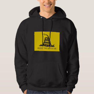 Veste À Capuche Drapeau Gadsden Ne me marche pas dessus NOIR JAUNE