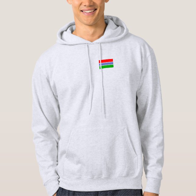 Veste À Capuche Drapeau Gambie (Devant)
