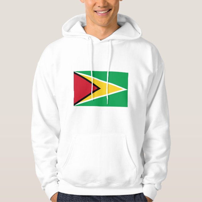 Veste À Capuche Drapeau GY de la Guyane (Devant)