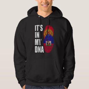 Veste À Capuche Drapeau Héritage De L'Adn Mix Haïtien Et Kirghize