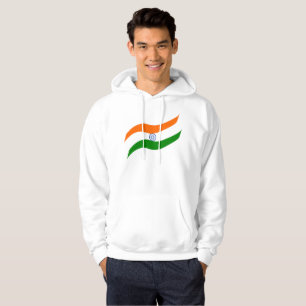 Veste À Capuche Drapeau indien ondulant