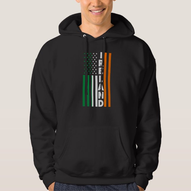 Veste À Capuche Drapeau irlandais irlandais (Devant)