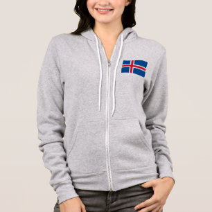 Veste À Capuche Drapeau Islande