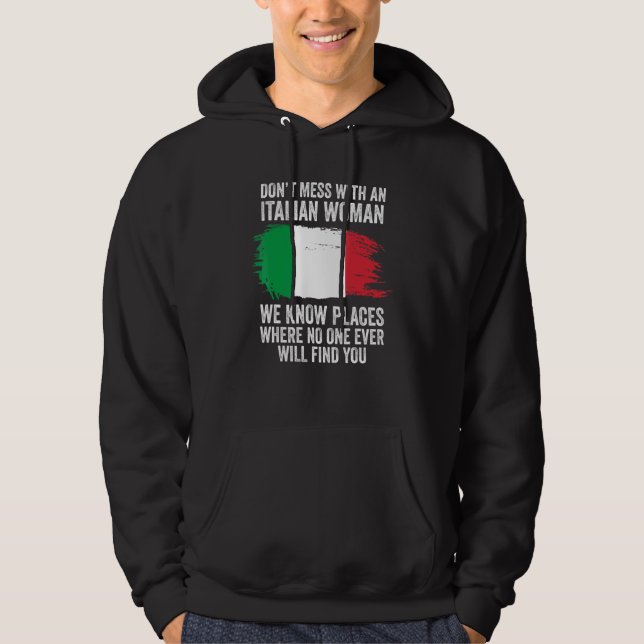 Veste À Capuche Drapeau italien Italie (Devant)