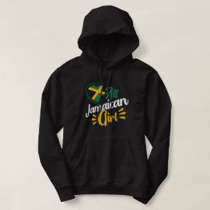 Veste À Capuche Drapeau jamaïcain Toute Jamaïcaine Fille Jamaïque
