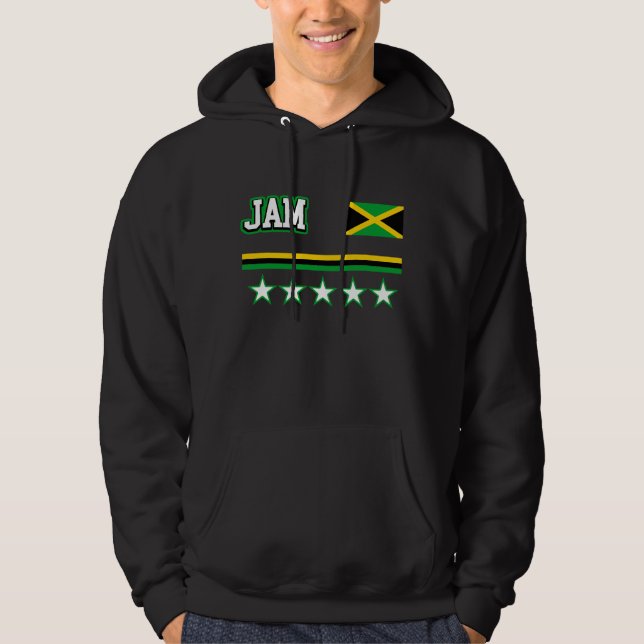 Veste À Capuche Drapeau Jamaïque (Devant)