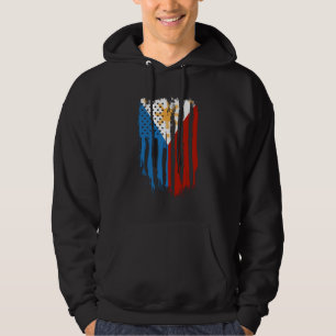 Veste À Capuche Drapeau mi-américain mi-philippin Philippines