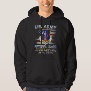 Veste À Capuche Drapeau militaire de la Garde nationale toujours p